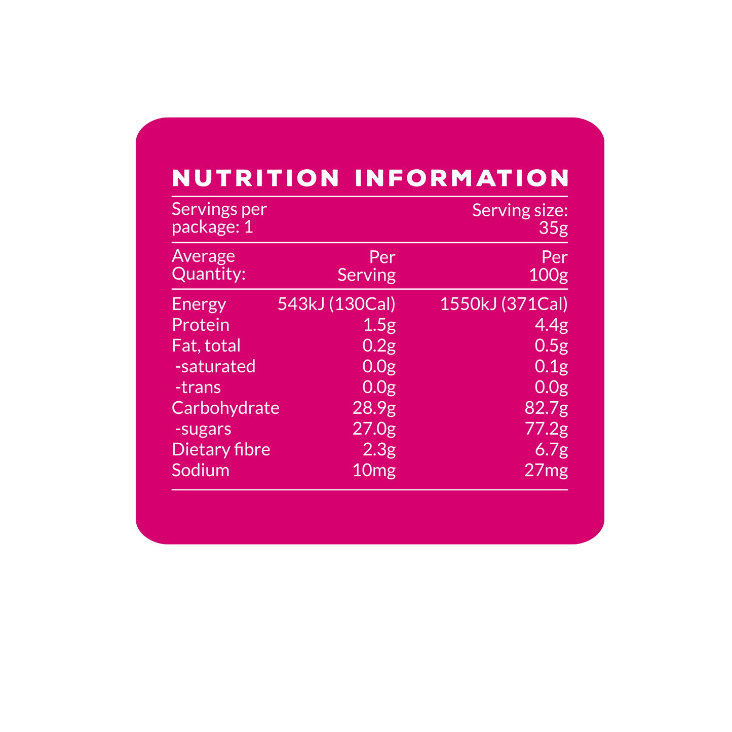 Freeze Dried Mix Yellow Peach, Lychee, Strawberries 35g