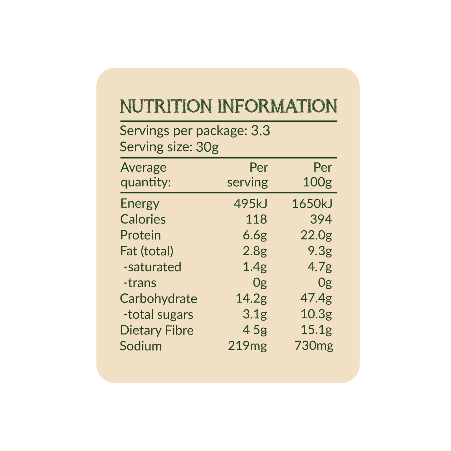 Chickpeas 100g