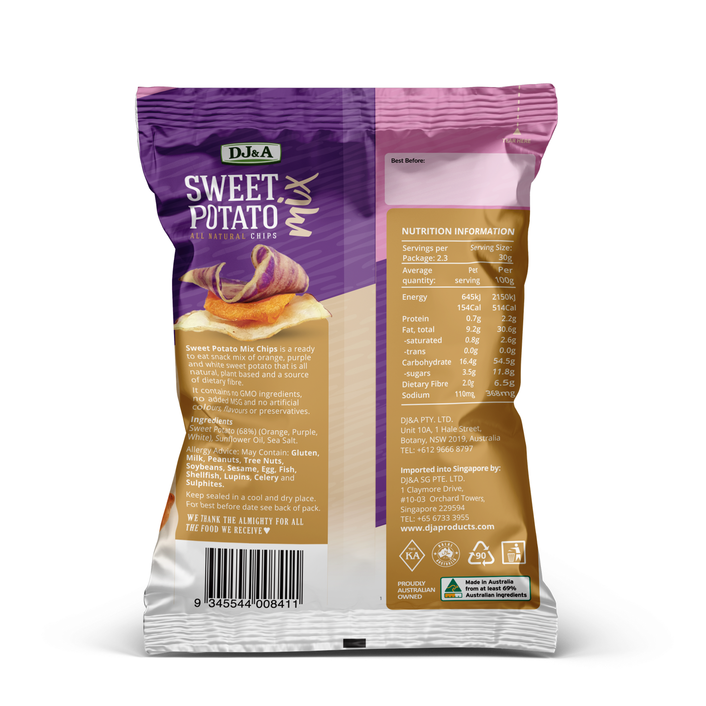Sweet Potato Chips Mix 70g