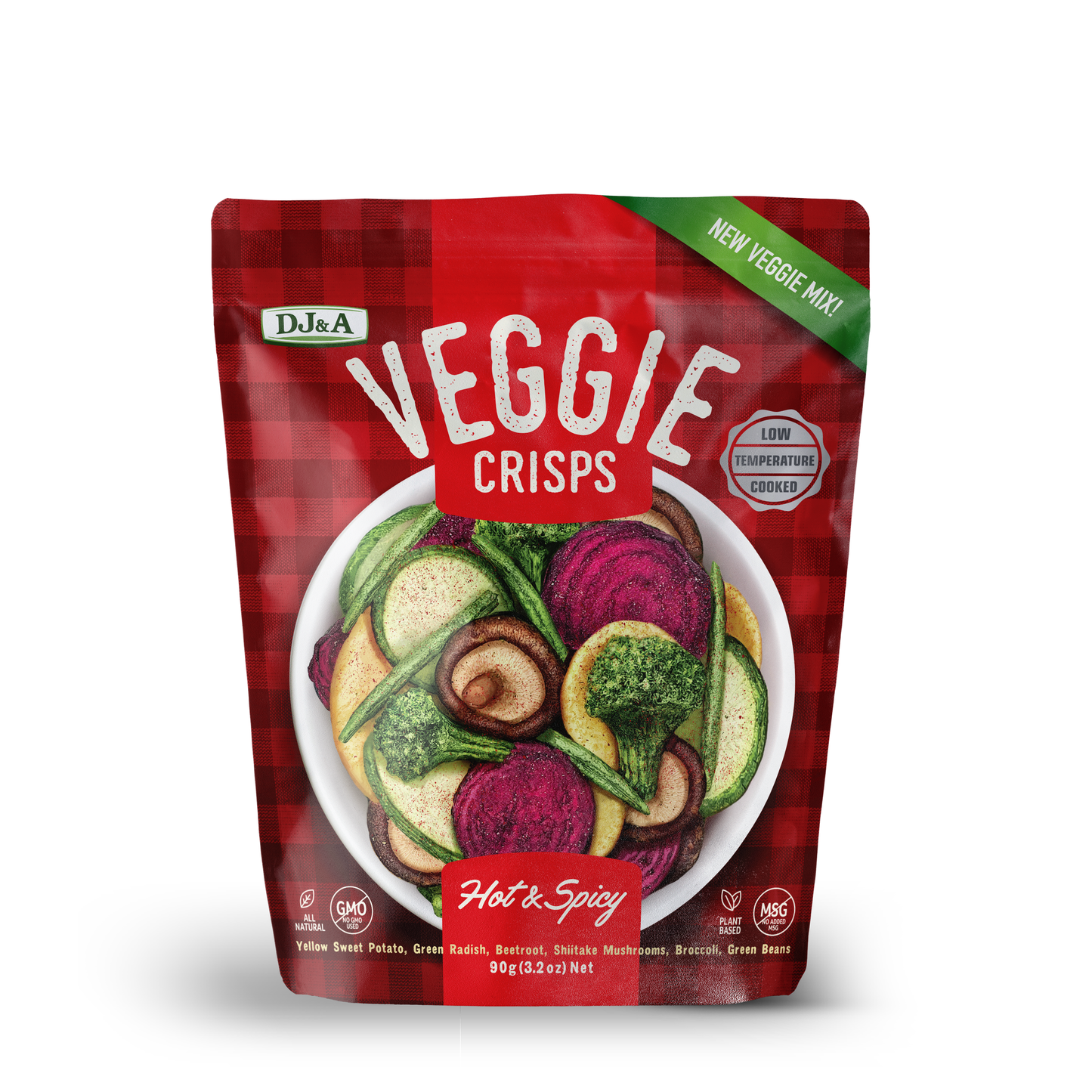 Veggie Crisps Hot & Spicy 90g