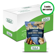 Load image into Gallery viewer, Cassava Vegetable Chips Original Carton 100g x 5
