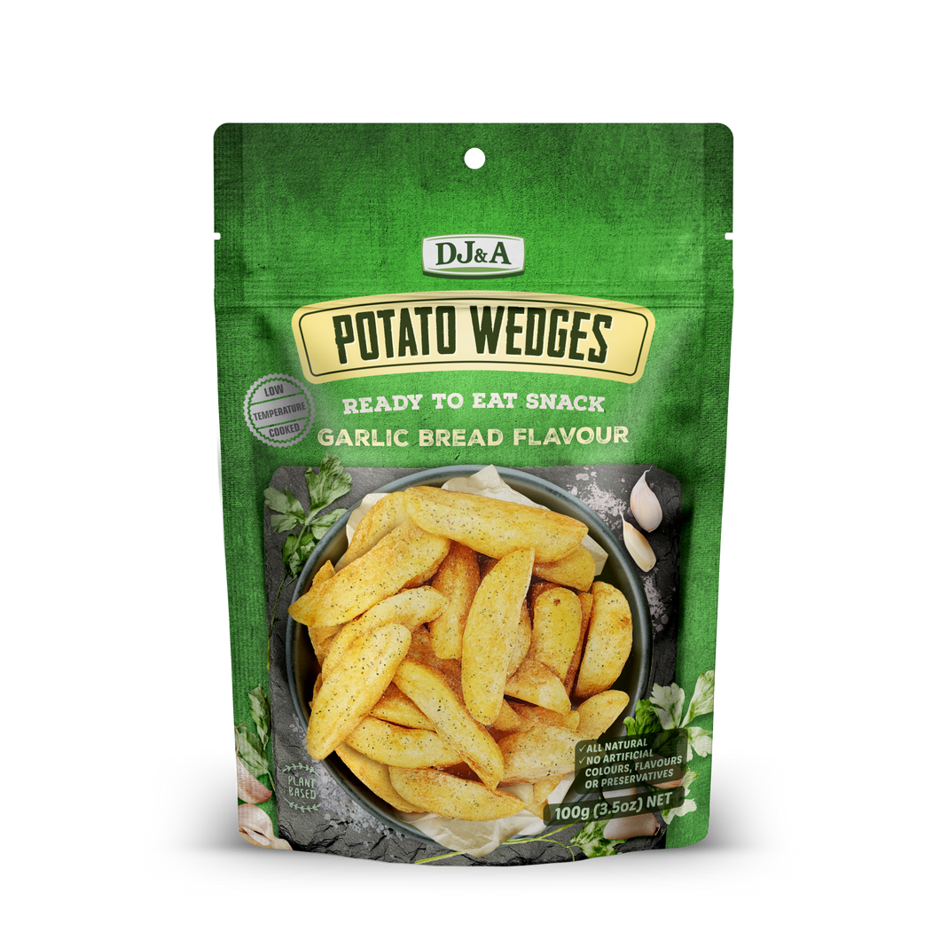 Potato Wedges Garlic Bread Flavour 100g