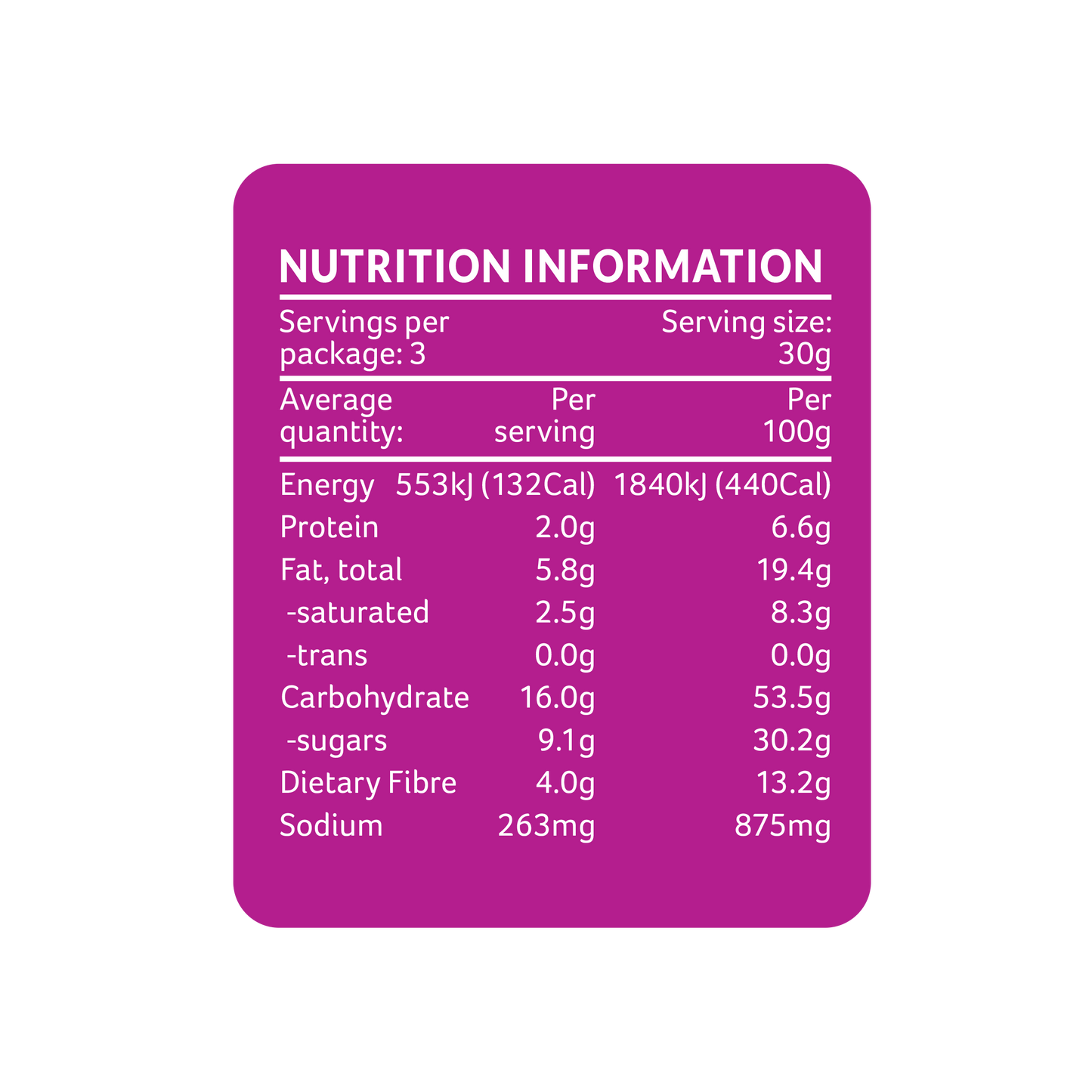 Veggie Crisps Sea Salt & Vinegar 90g