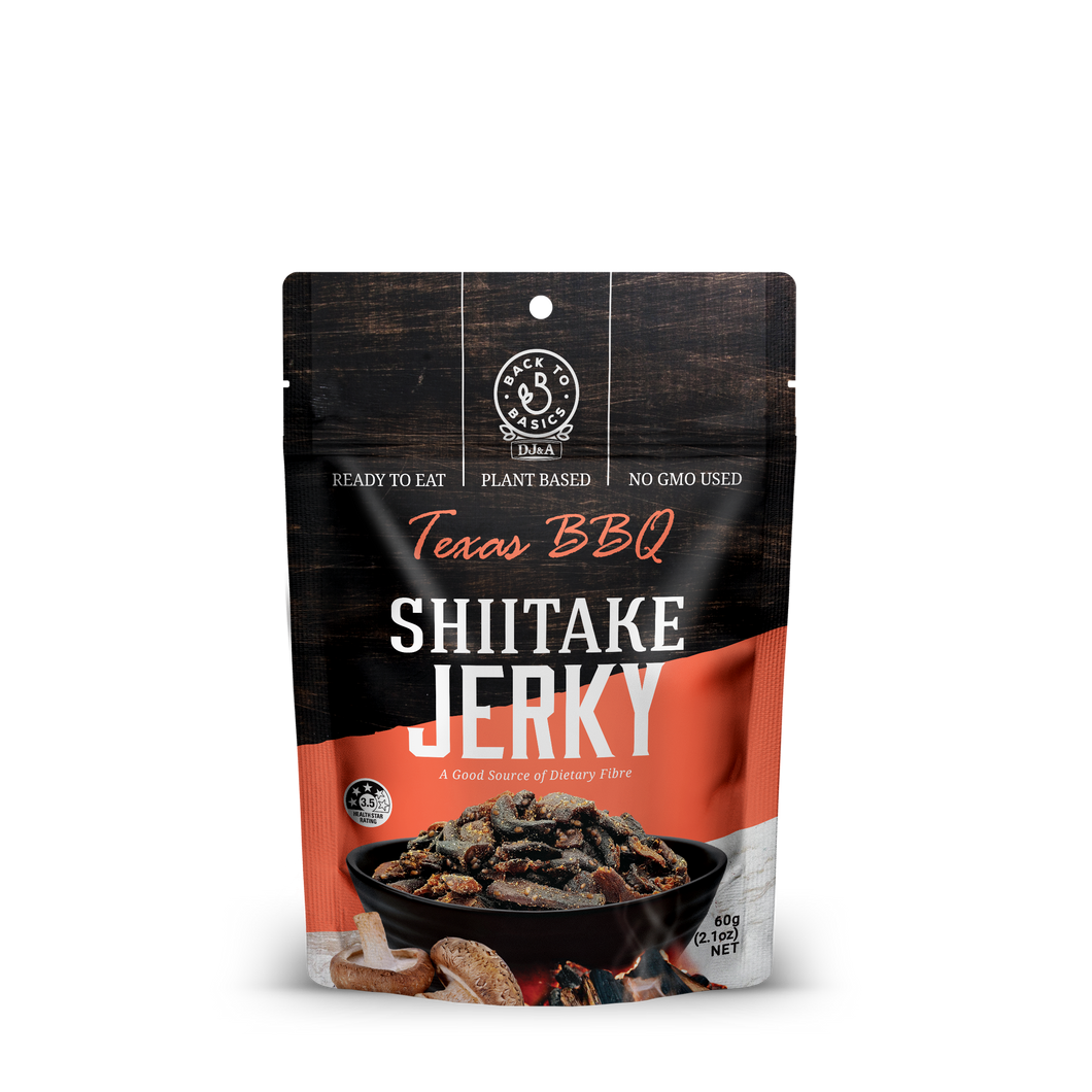 Shiitake Jerky, Texas BBQ 60g