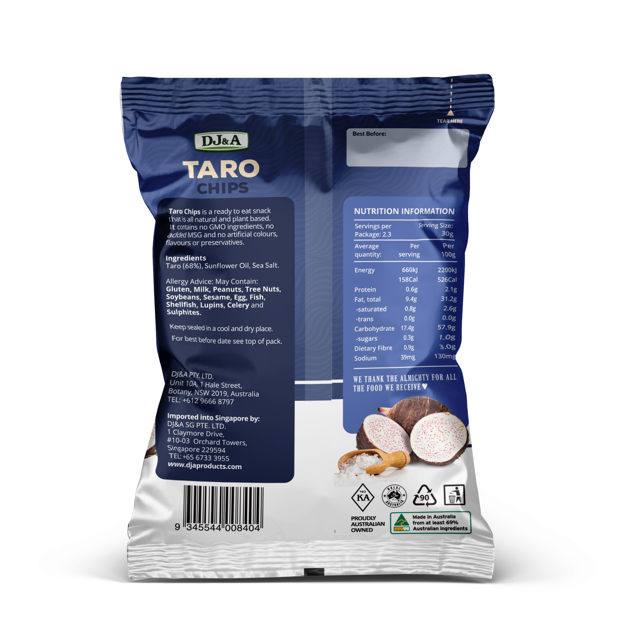 Taro Chips 70g – DJ&A Products